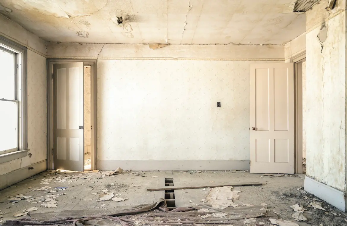 Waste disposal crew managing a cleanout project in Randolph Town